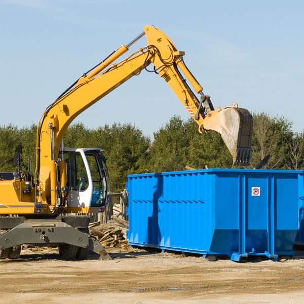 are there any restrictions on where a residential dumpster can be placed in Weston Oregon